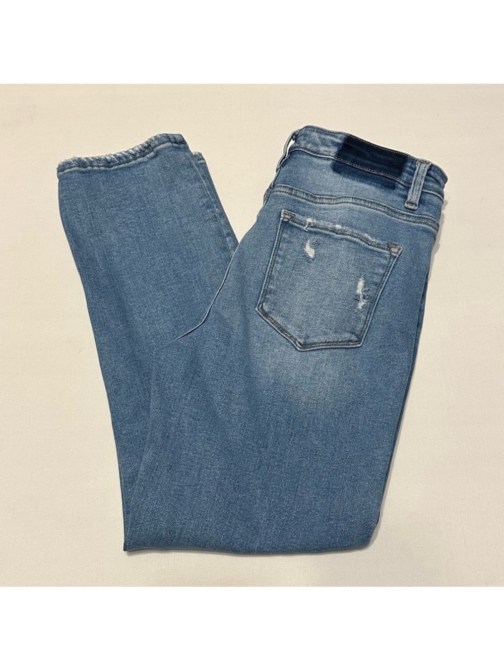 Flying Monkey Distressed High Rise Straight Leg Jeans
